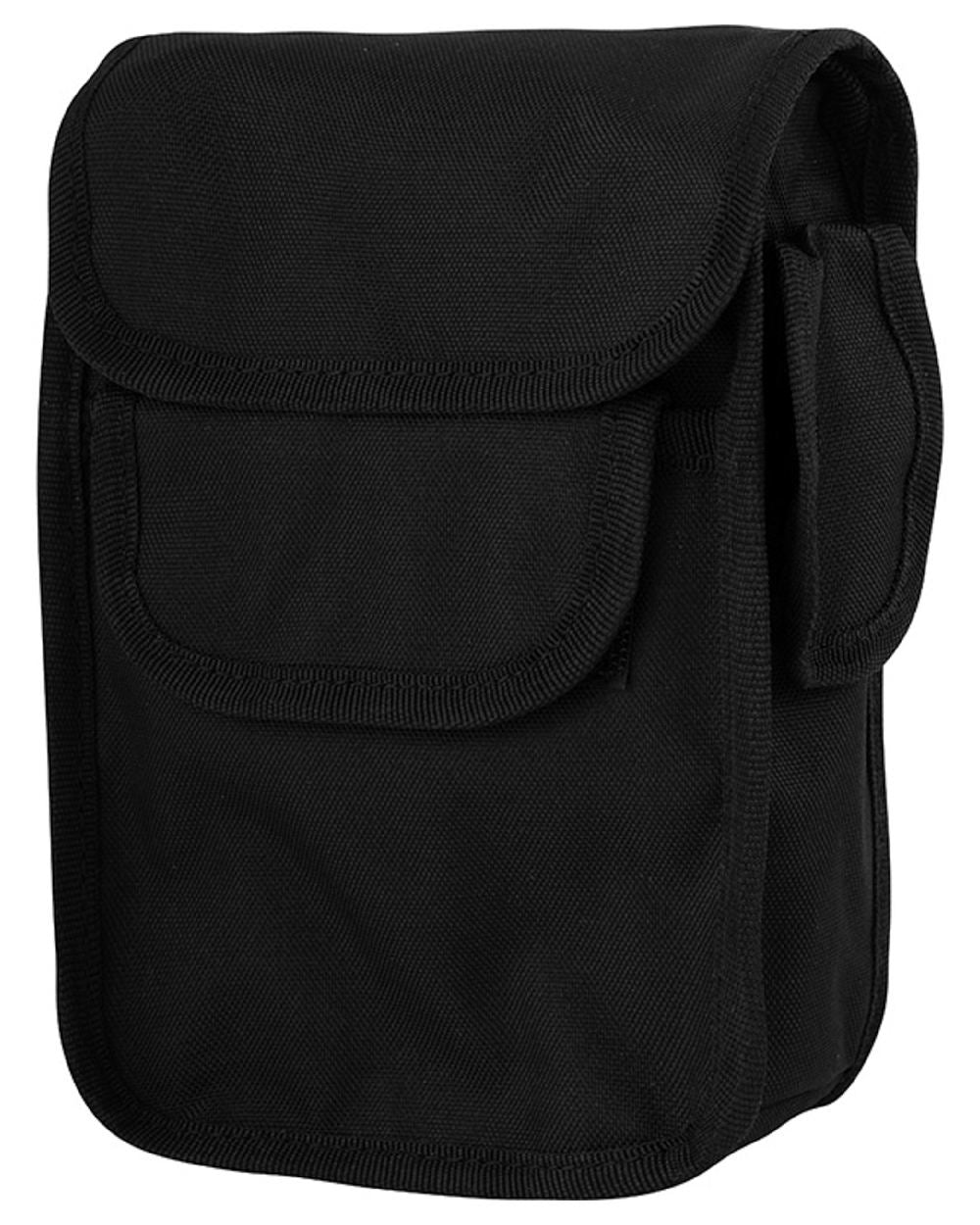 Black Coloured Viper Patrol Pouch on white background #colour_black