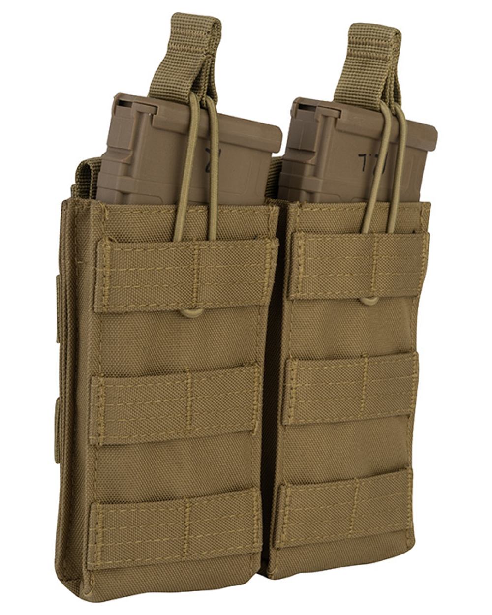 Coyote Coloured Viper Quick Release Double Mag Pouch on white background #colour_coyote