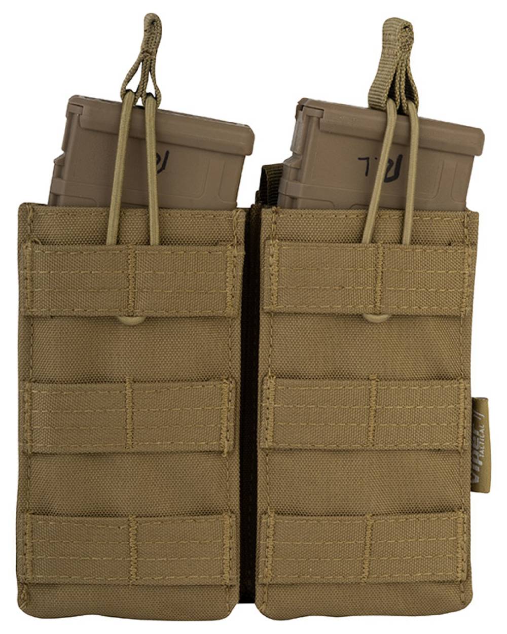 Coyote Coloured Viper Quick Release Double Mag Pouch on white background #colour_coyote