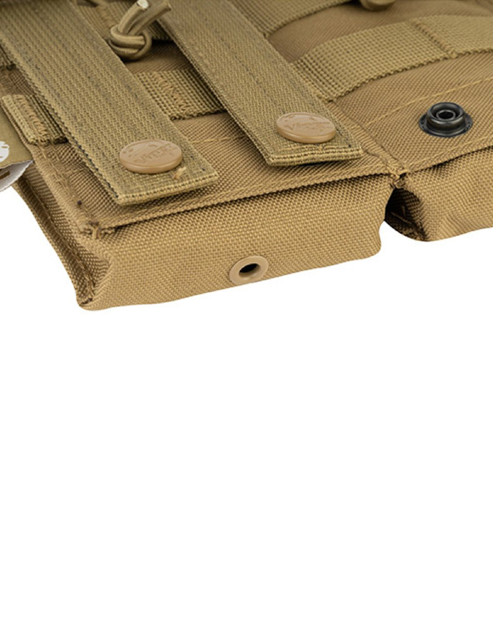 Coyote Coloured Viper Quick Release Double Mag Pouch on white background #colour_coyote