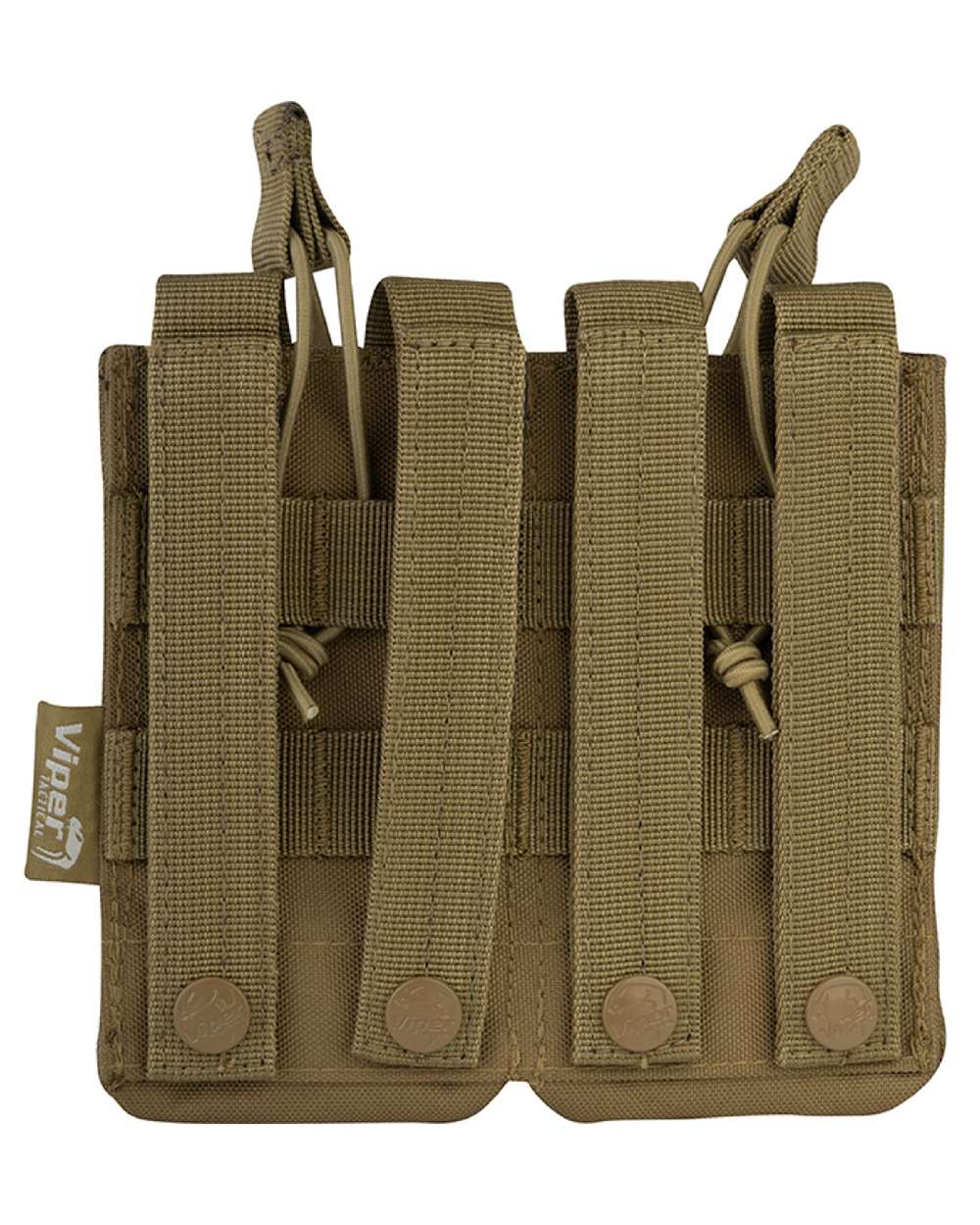 Coyote Coloured Viper Quick Release Double Mag Pouch on white background #colour_coyote