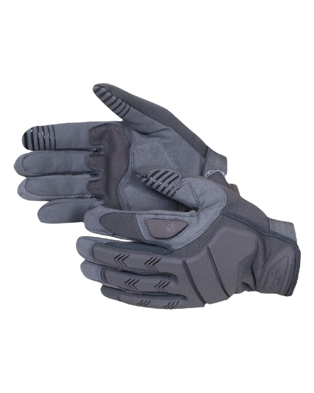 Titanium Coloured Viper Recon Gloves on white background #colour_titanium