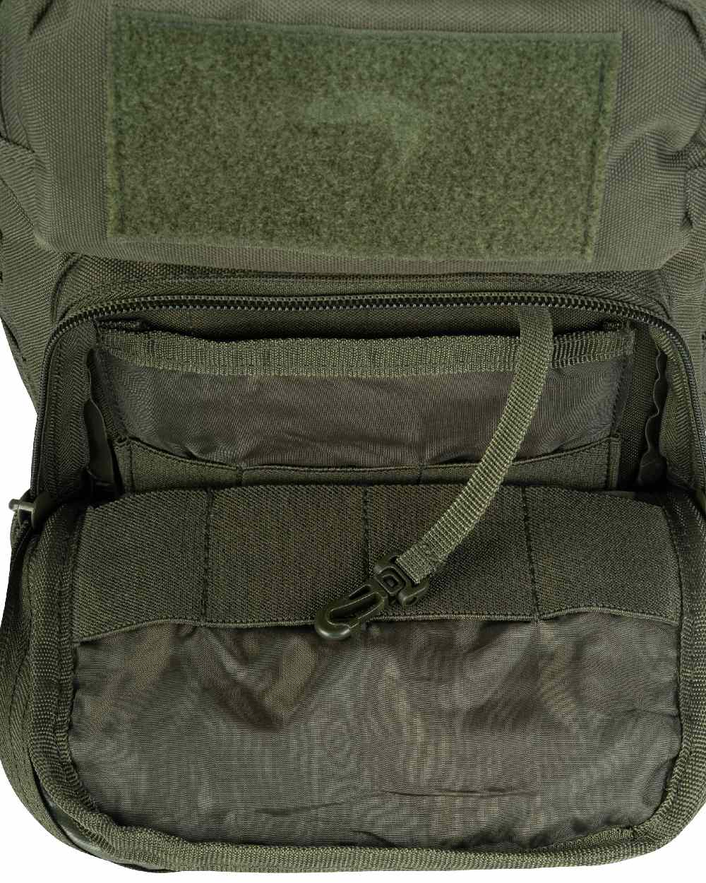 Green Coloured Viper Shoulder Pack on white background #colour_green