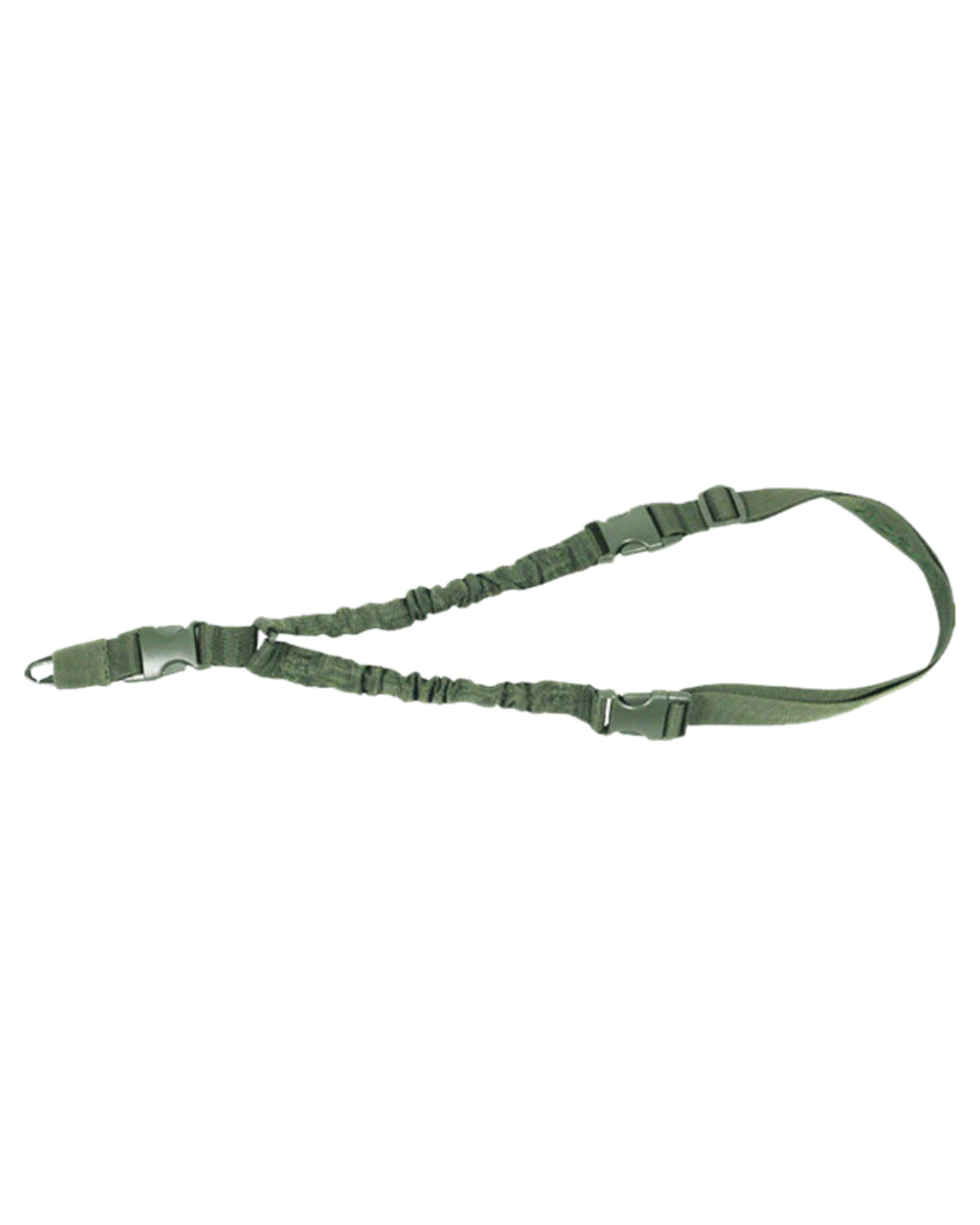 Green Coloured Viper Single Point Bungee Sling on white background #colour_green