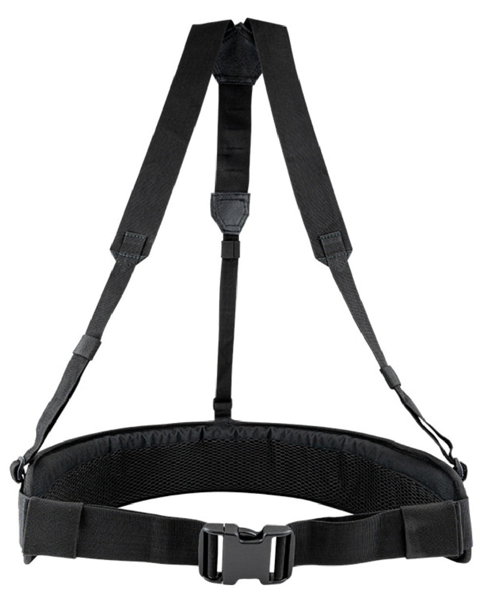 Black Coloured Viper Skeleton Harness Set on white background #colour_black