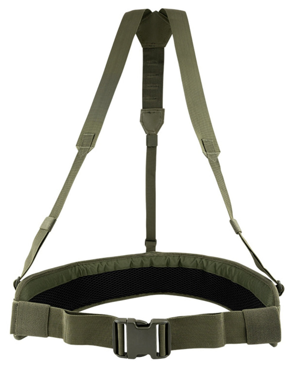 Green Coloured Viper Skeleton Harness Set on white background #colour_green