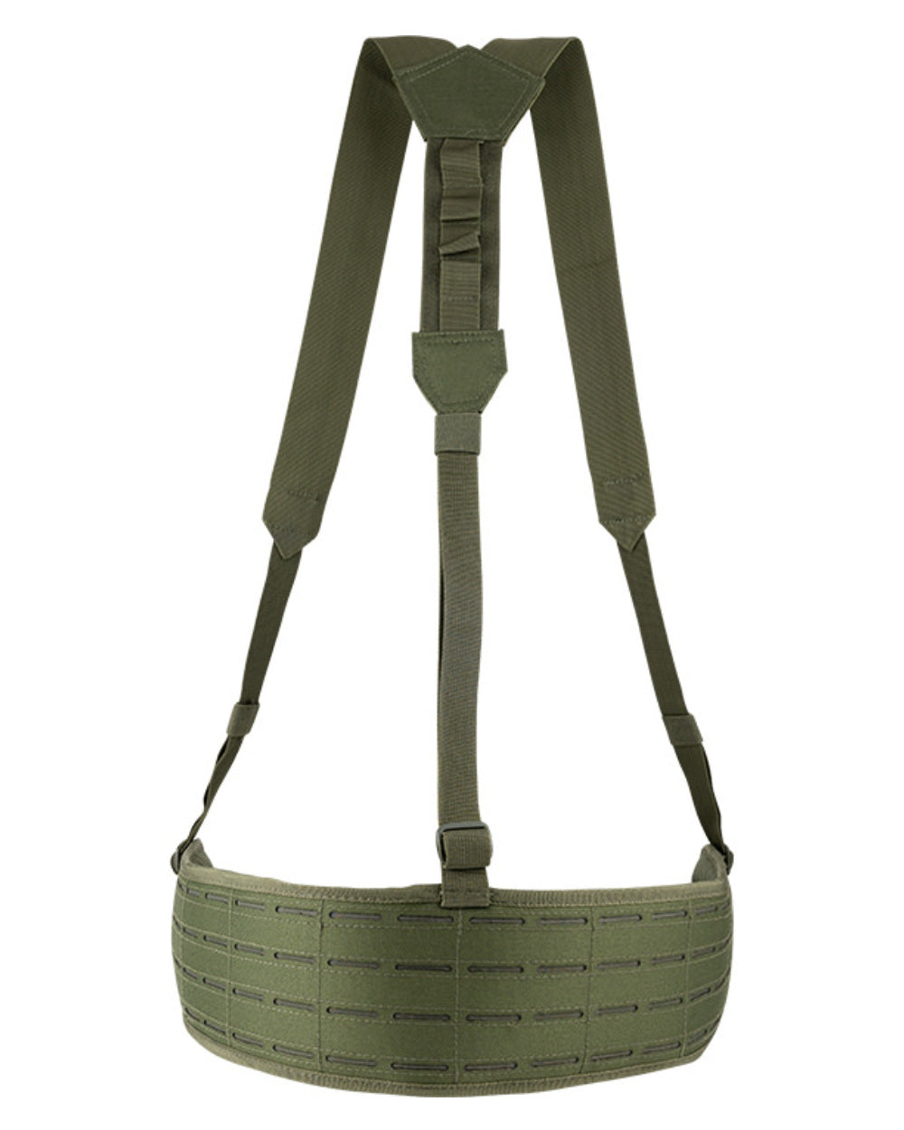 Green Coloured Viper Skeleton Harness Set on white background #colour_green