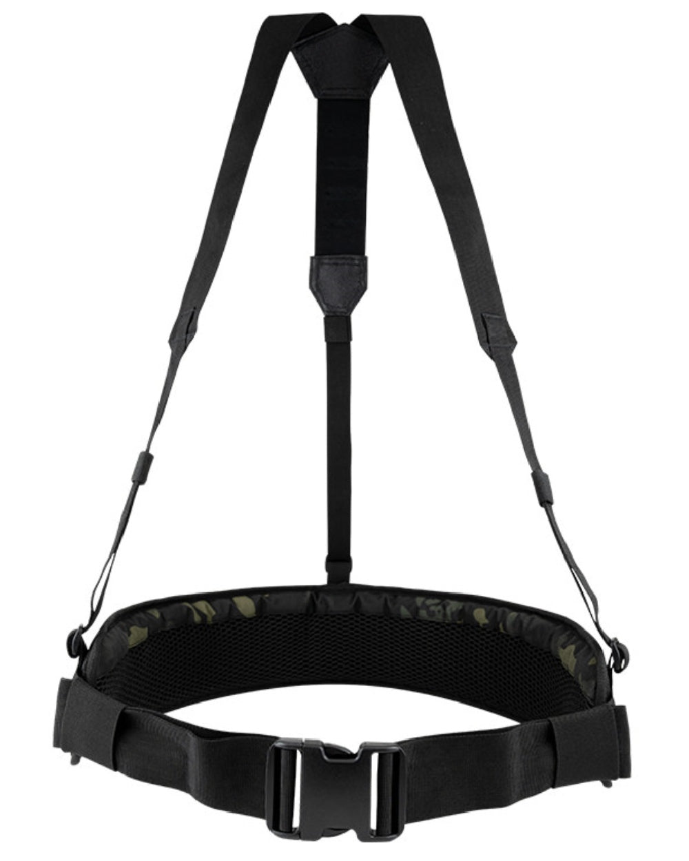 VCAM Black Coloured Viper Skeleton Harness Set on white background #colour_vcam-black