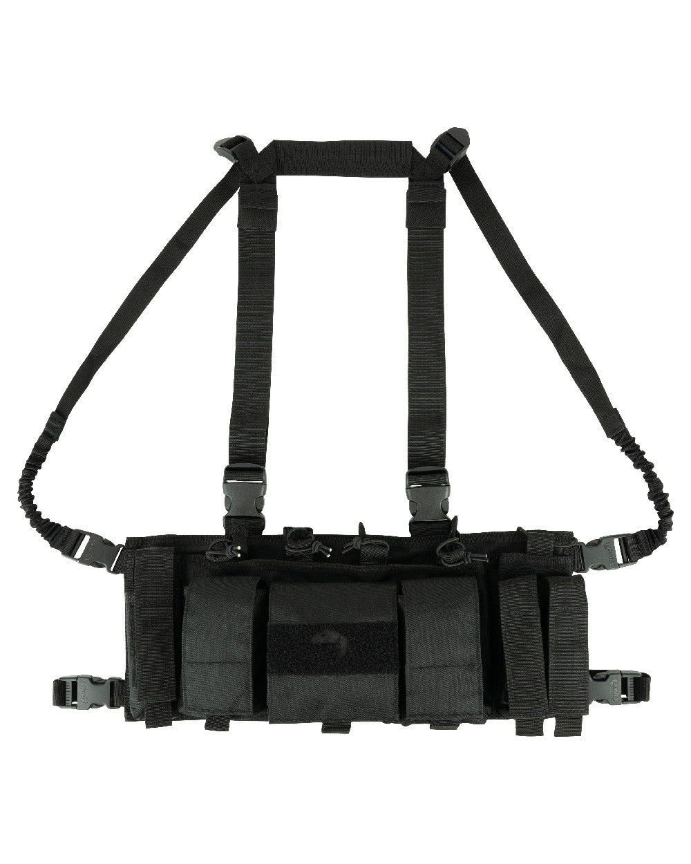 Black Coloured Viper Special Ops Chest Rig on white background #colour_black