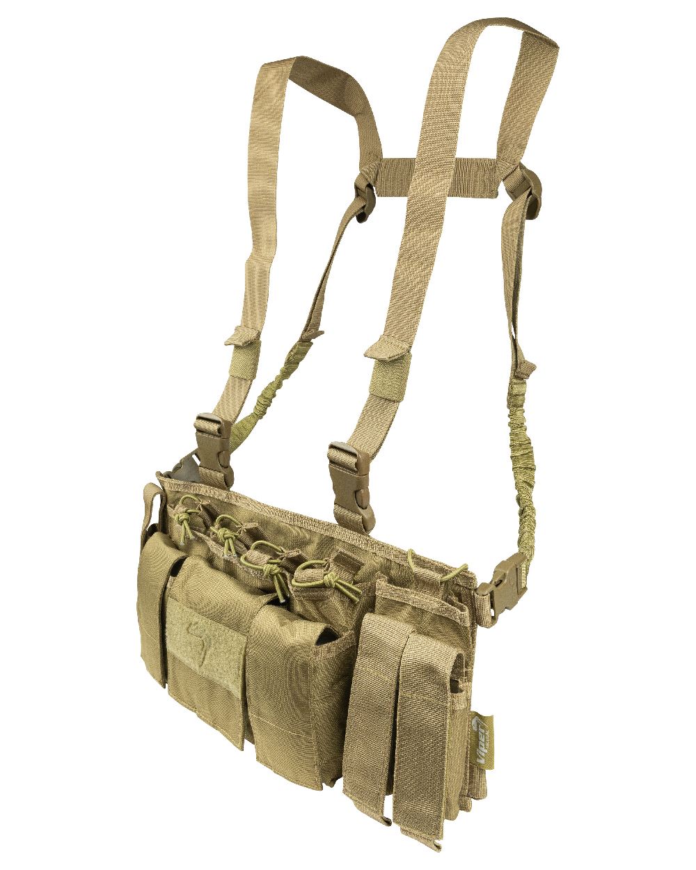 Coyote Coloured Viper Special Ops Chest Rig on white background #colour_coyote