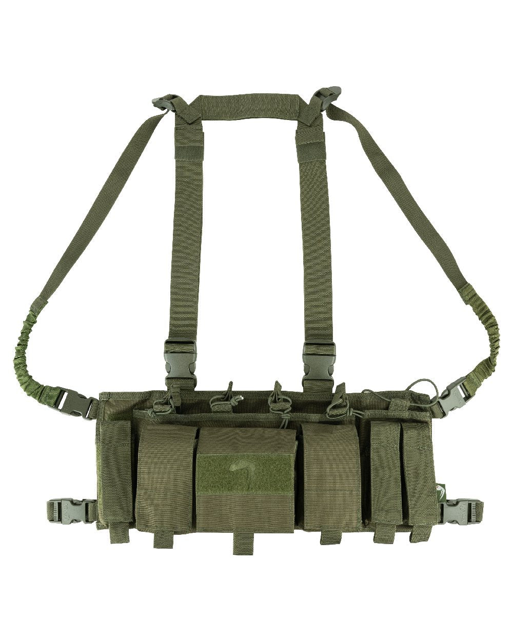 Green Coloured Viper Special Ops Chest Rig on white background #colour_green