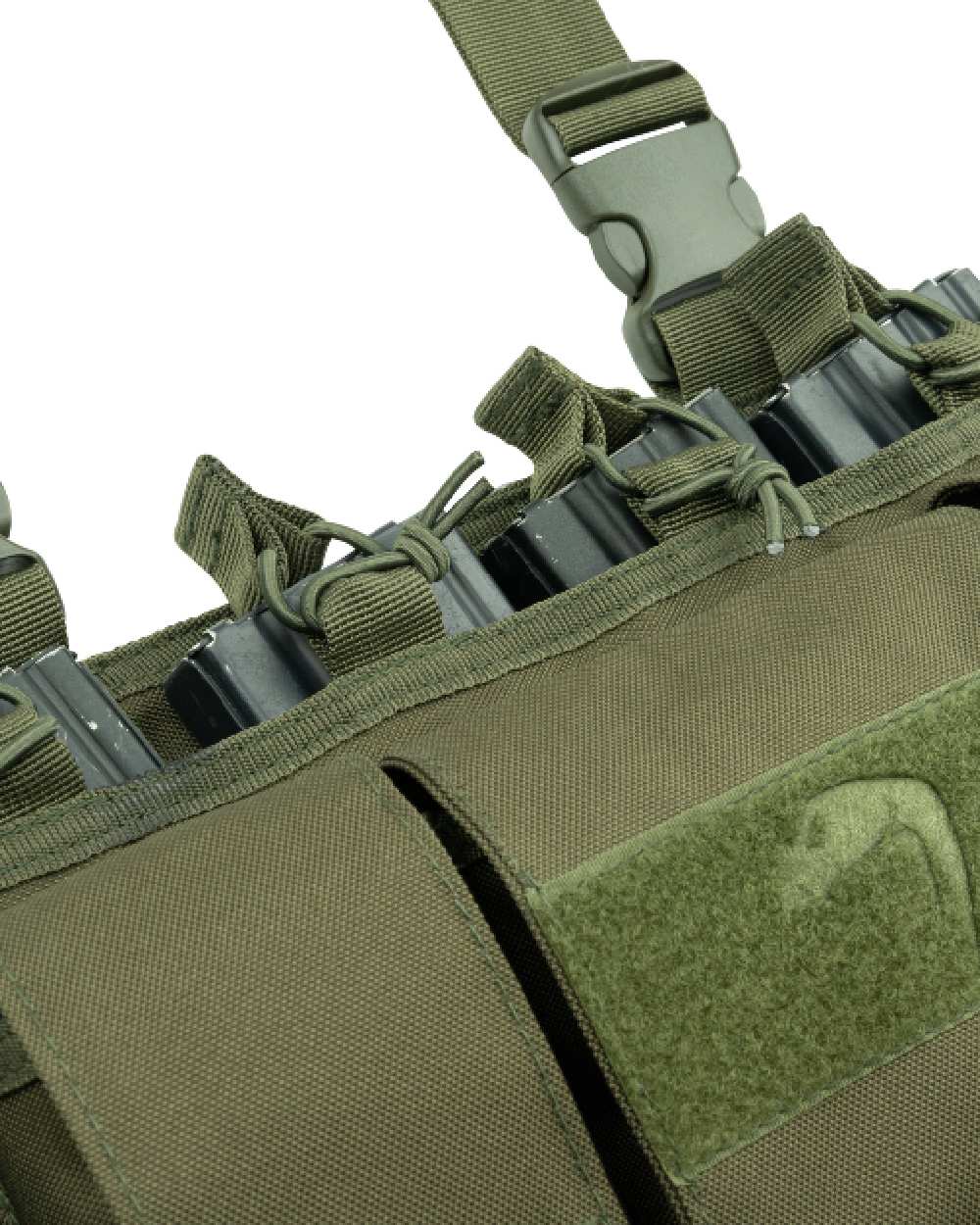 Green Coloured Viper Special Ops Chest Rig on white background #colour_green