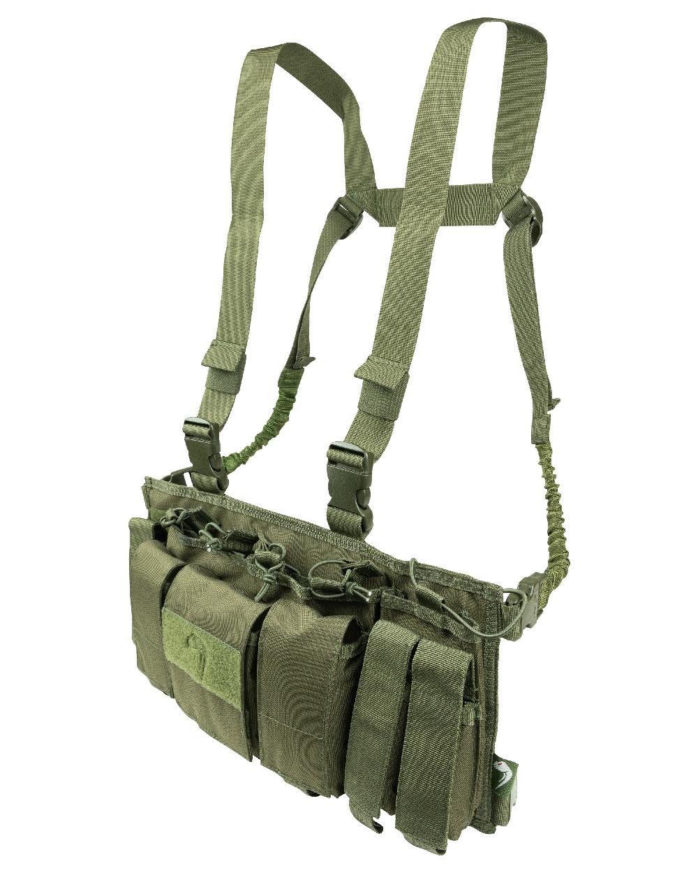 Green Coloured Viper Special Ops Chest Rig on white background #colour_green