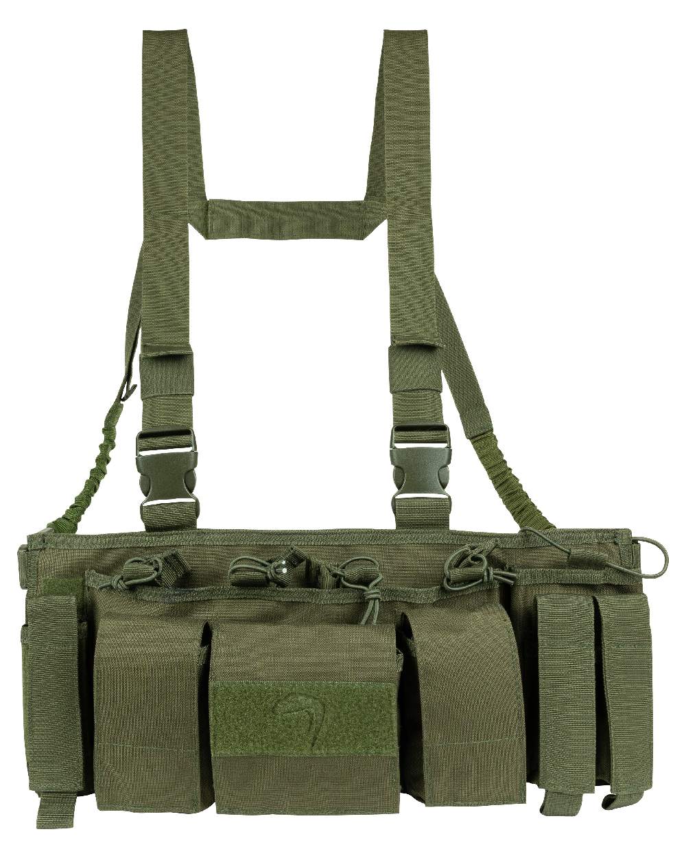 Green Coloured Viper Special Ops Chest Rig on white background #colour_green