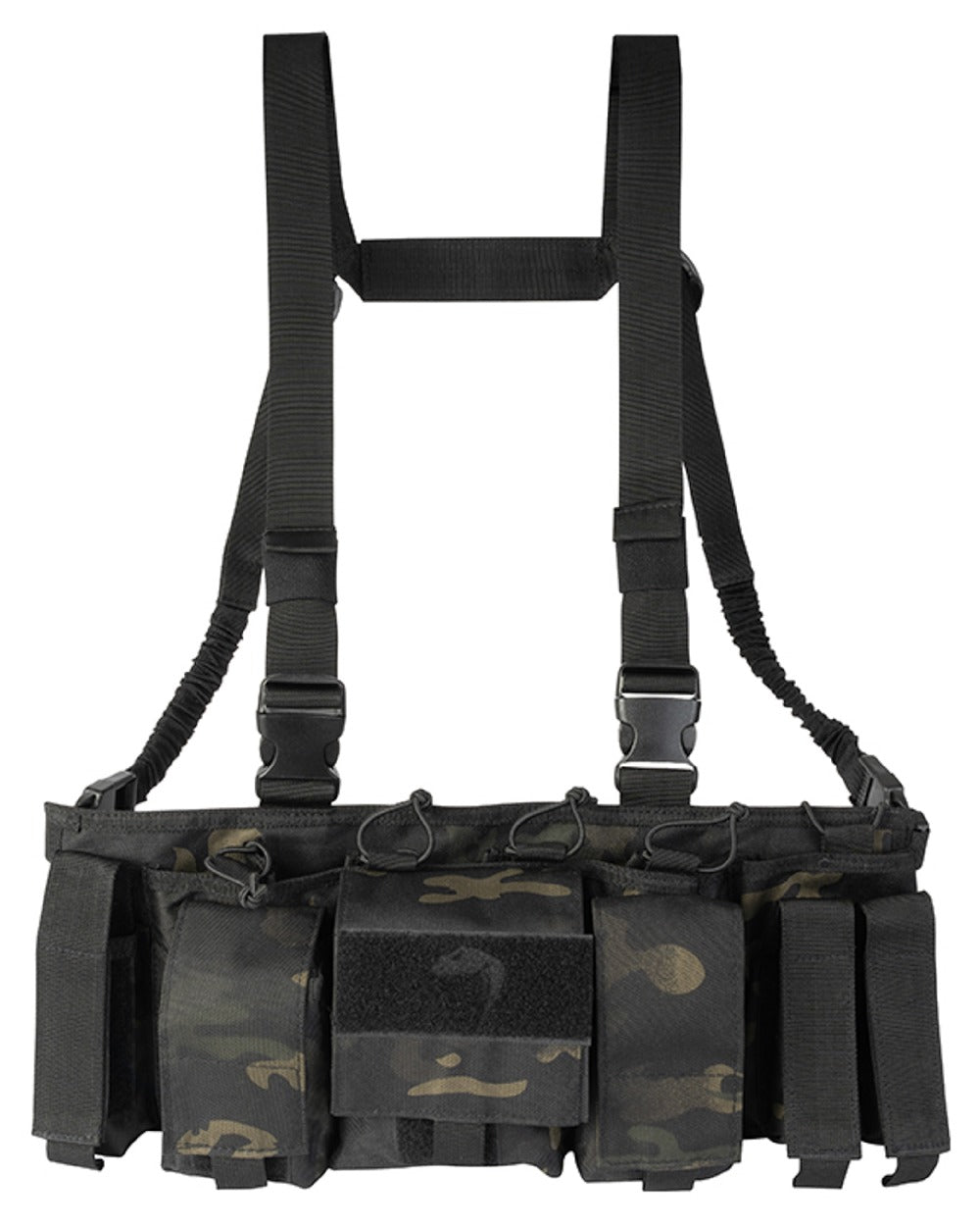 VCAM Black Coloured Viper Special Ops Chest Rig on white background #colour_vcam-black