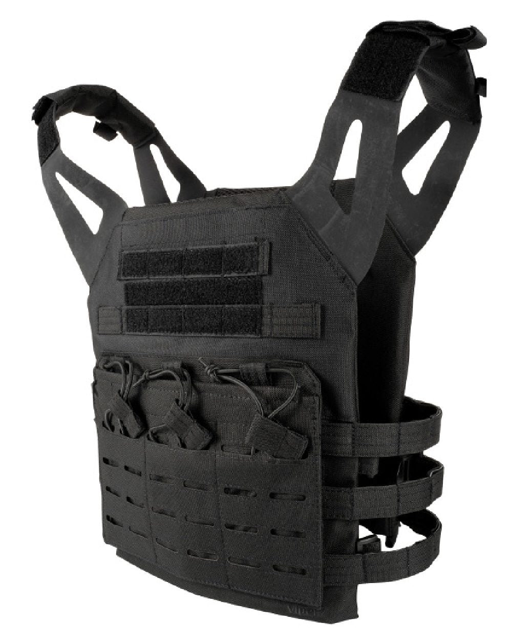 Black Coloured Viper Special Ops Plate Carrier on white background #colour_black