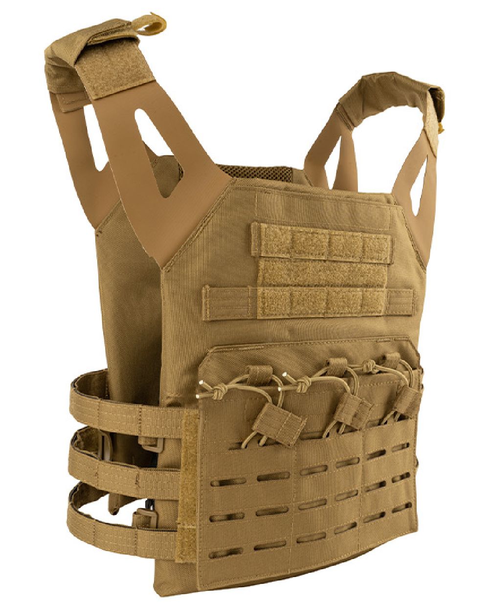 Coyote Coloured Viper Special Ops Plate Carrier on white background #colour_coyote