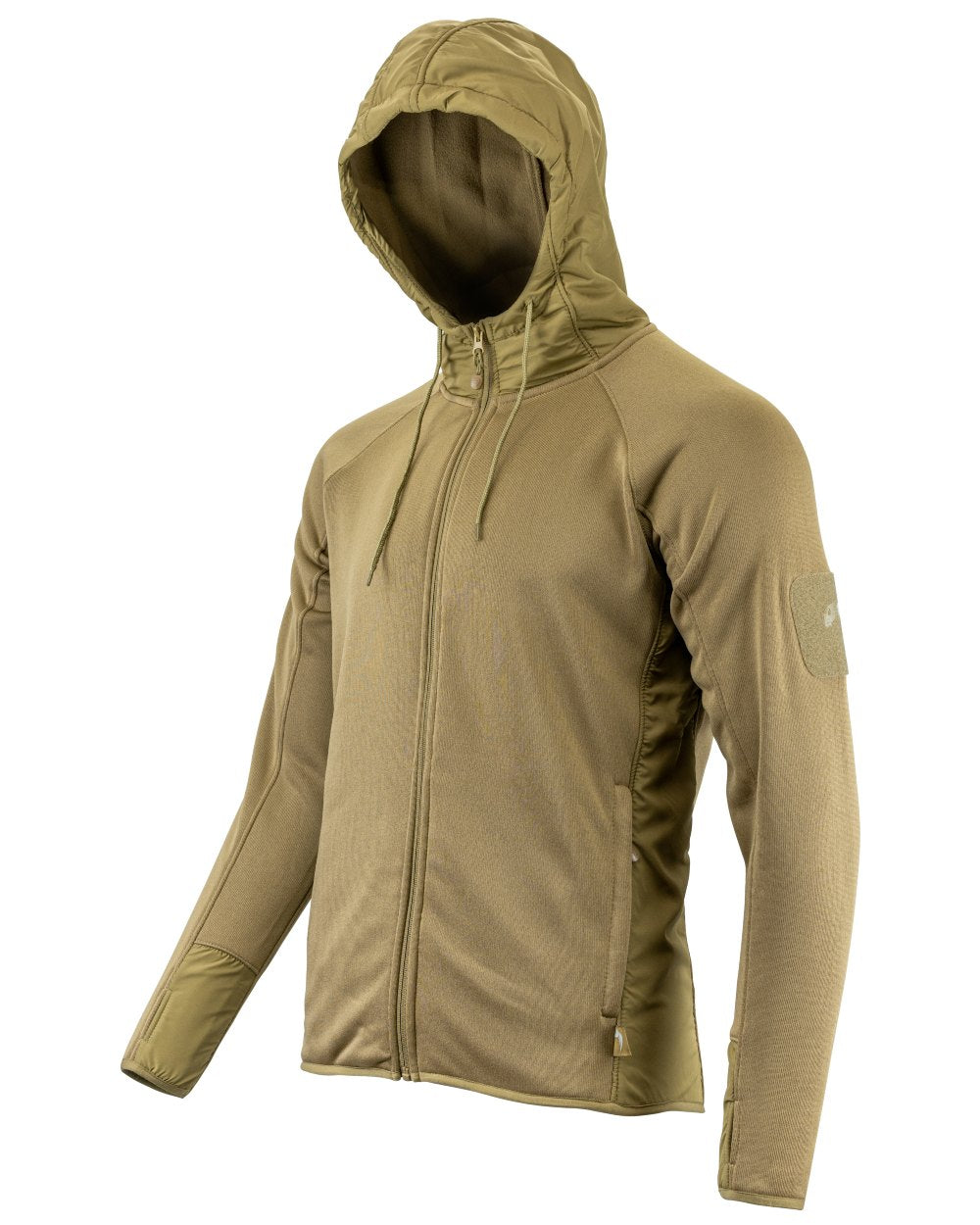 Coyote coloured Viper Storm Hoodie on white background #colour_coyote