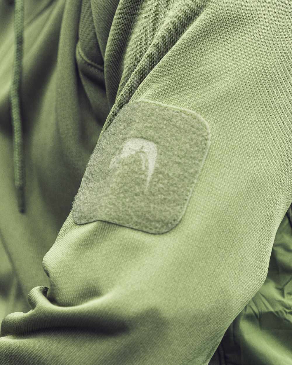 Green coloured Viper Storm Hoodie on white background #colour_green