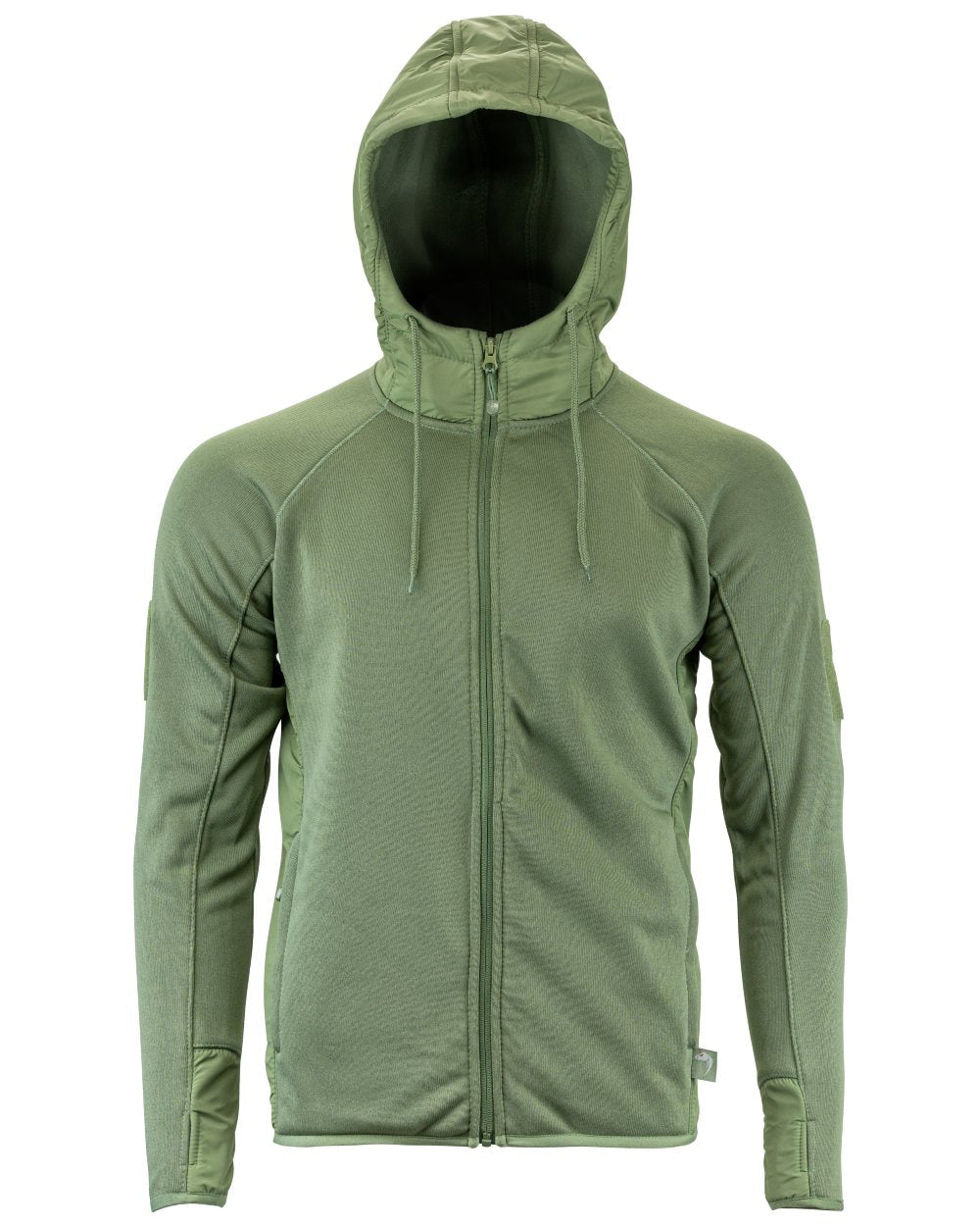Green coloured Viper Storm Hoodie on white background #colour_green