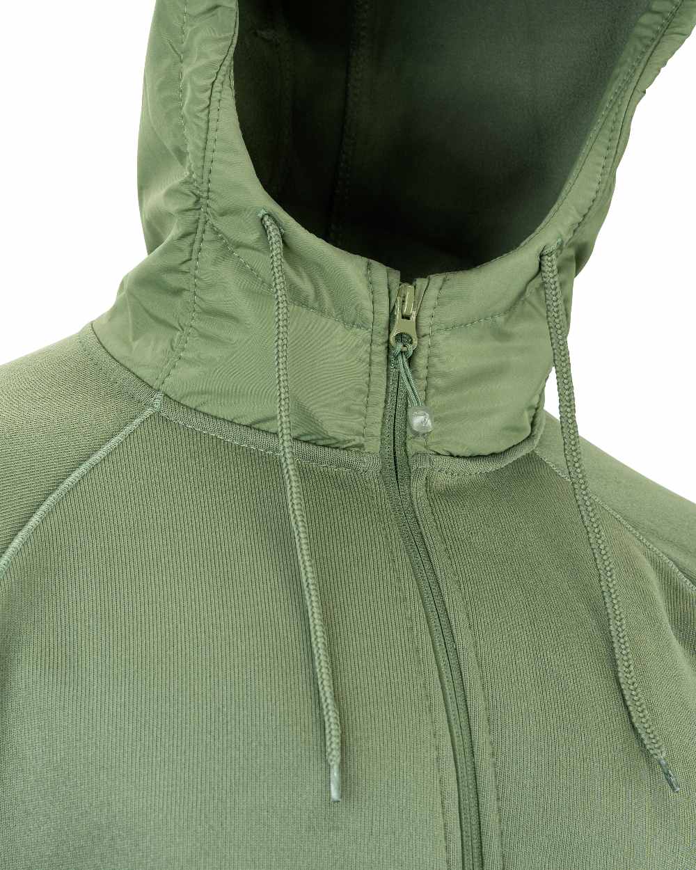 Green coloured Viper Storm Hoodie on white background #colour_green