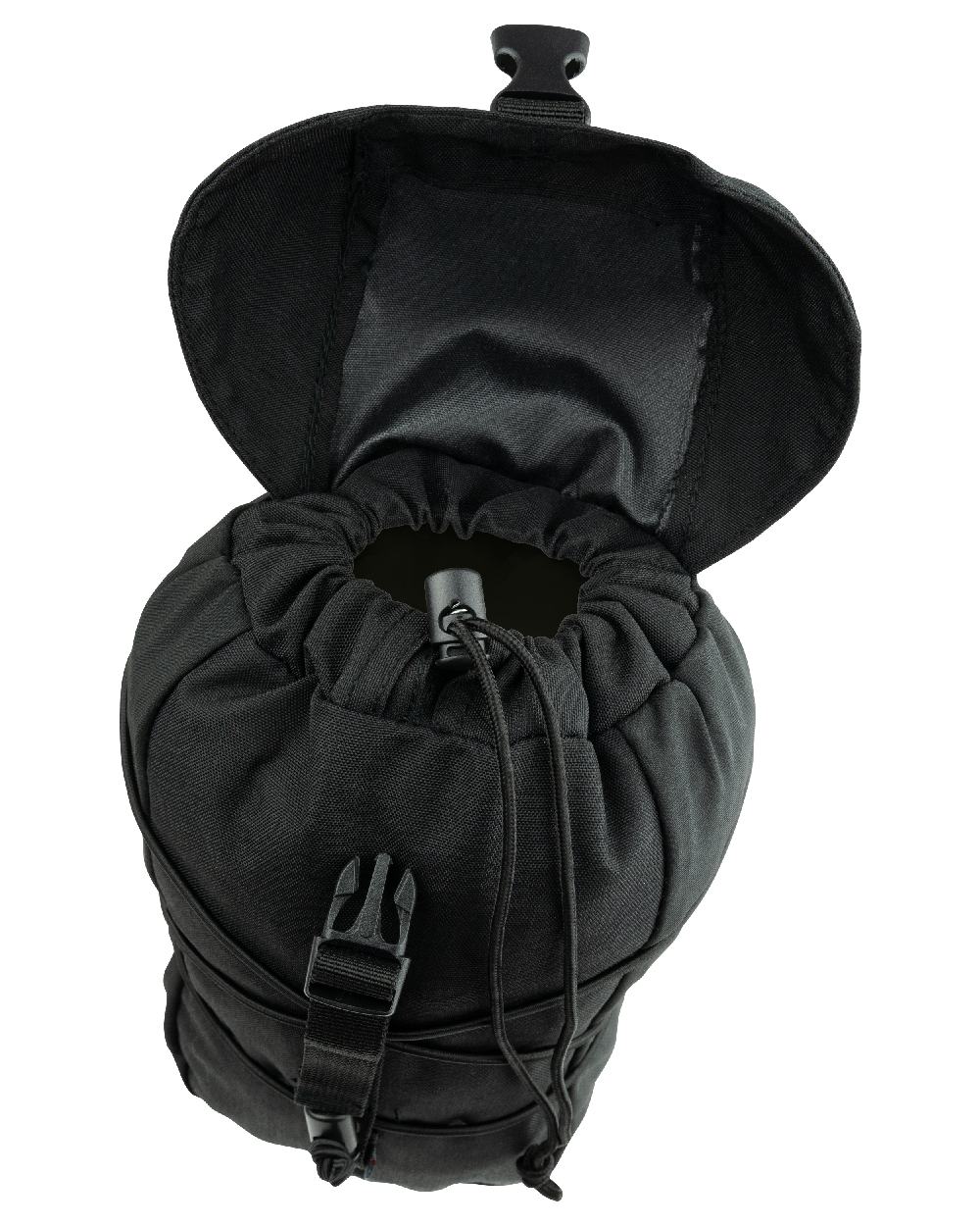 Black Coloured Viper Stuffa Pouch on white background #colour_black