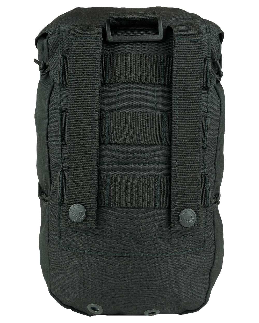 Black Coloured Viper Stuffa Pouch on white background #colour_black