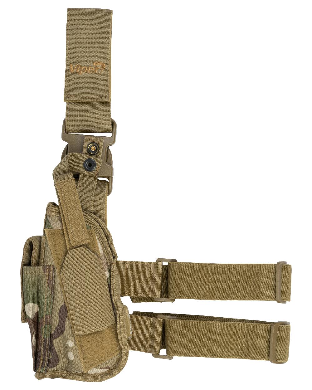 VCAM Coloured Viper Tactical Leg Holster Left Handed on white background #colour_vcam