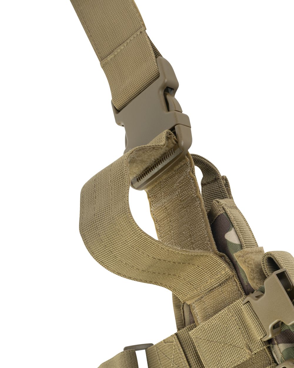 VCAM Coloured Viper Tactical Leg Holster Left Handed on white background #colour_vcam