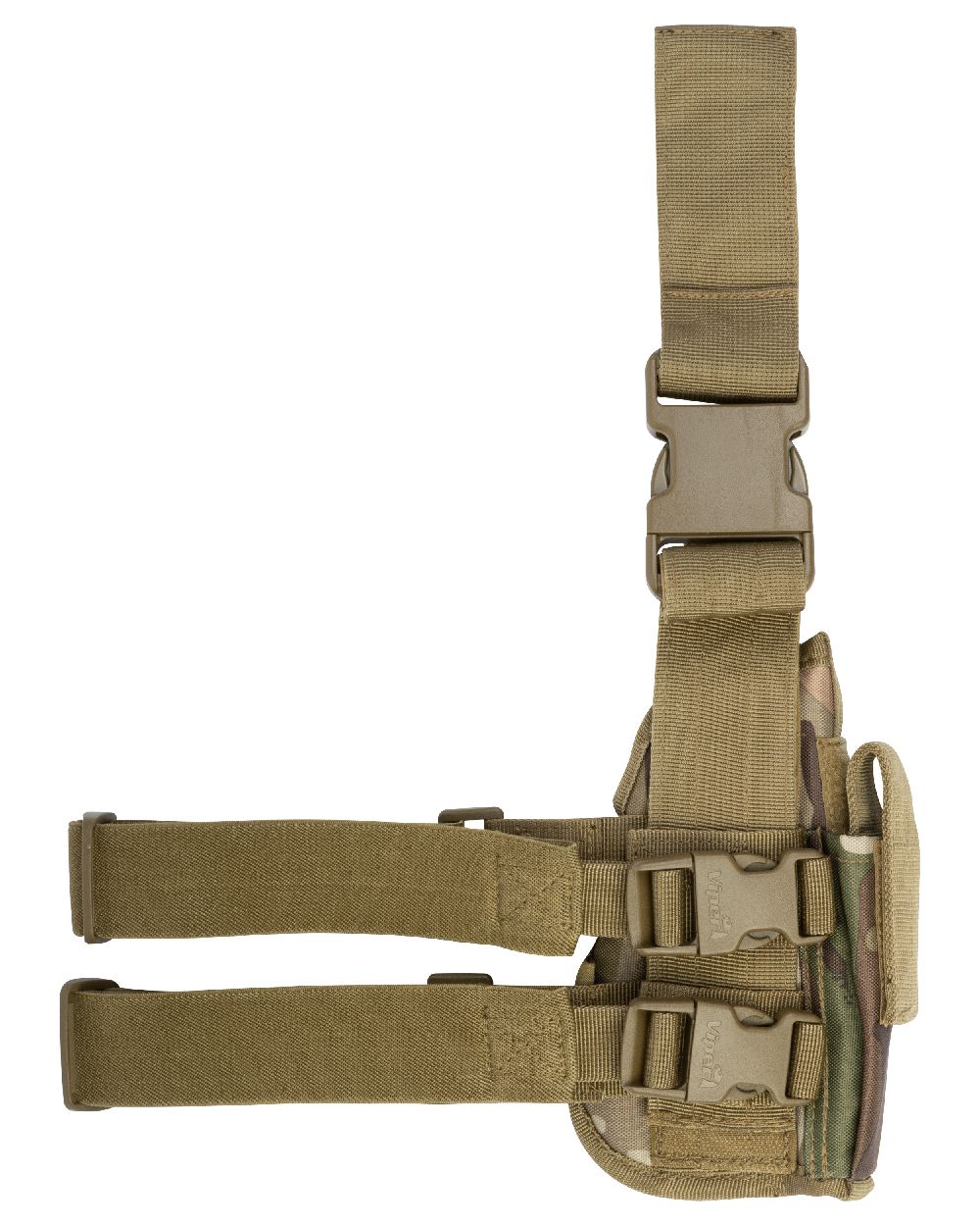 VCAM Coloured Viper Tactical Leg Holster Left Handed on white background #colour_vcam