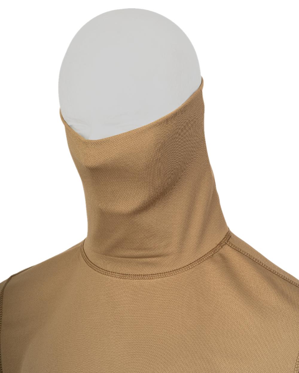 Coyote Coloured Viper Tactical Roll Neck Top on white background #colour_coyote