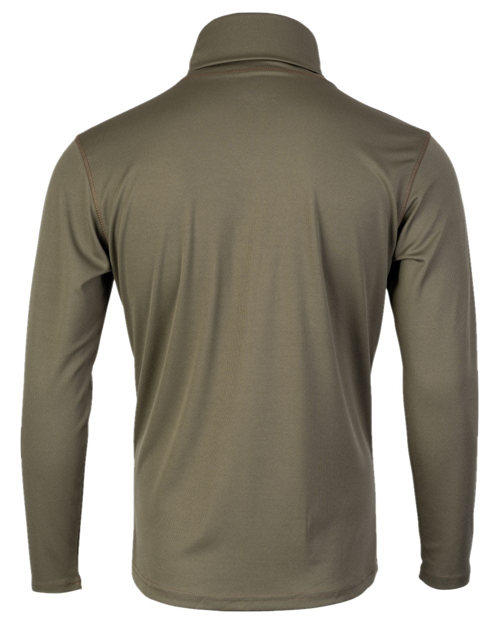 Green Coloured Viper Tactical Roll Neck Top on white background #colour_green