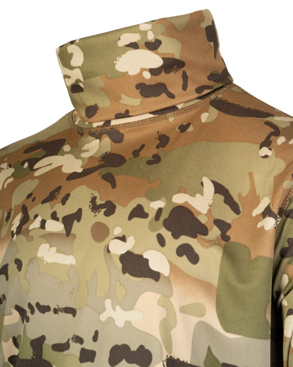 VCAM Coloured Viper Tactical Roll Neck Top on white background #colour_vcam