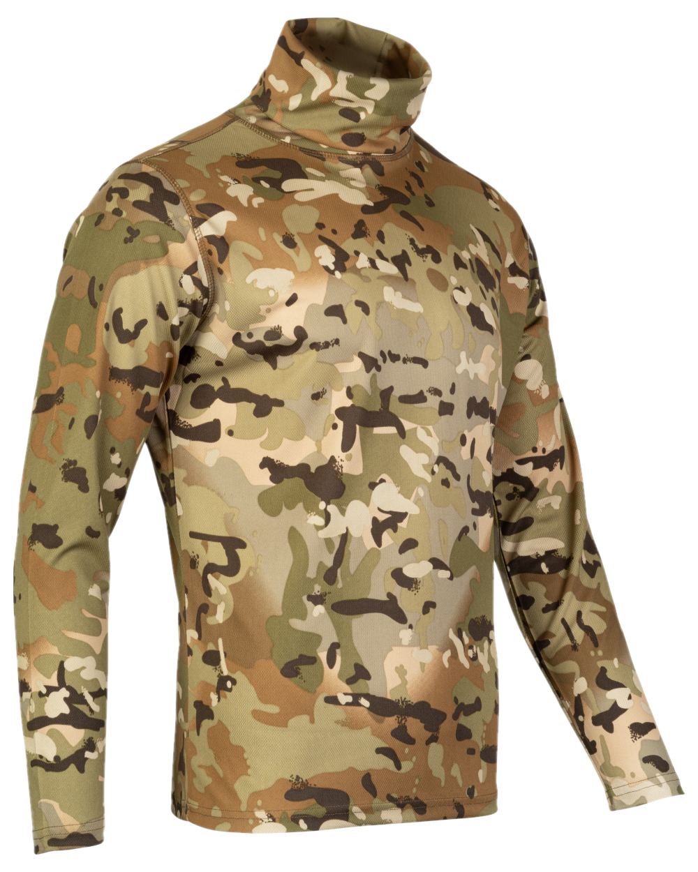 VCAM Coloured Viper Tactical Roll Neck Top on white background #colour_vcam