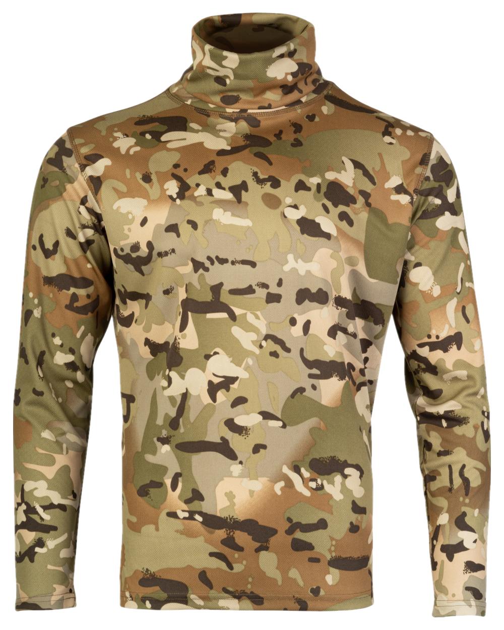 VCAM Coloured Viper Tactical Roll Neck Top on white background #colour_vcam