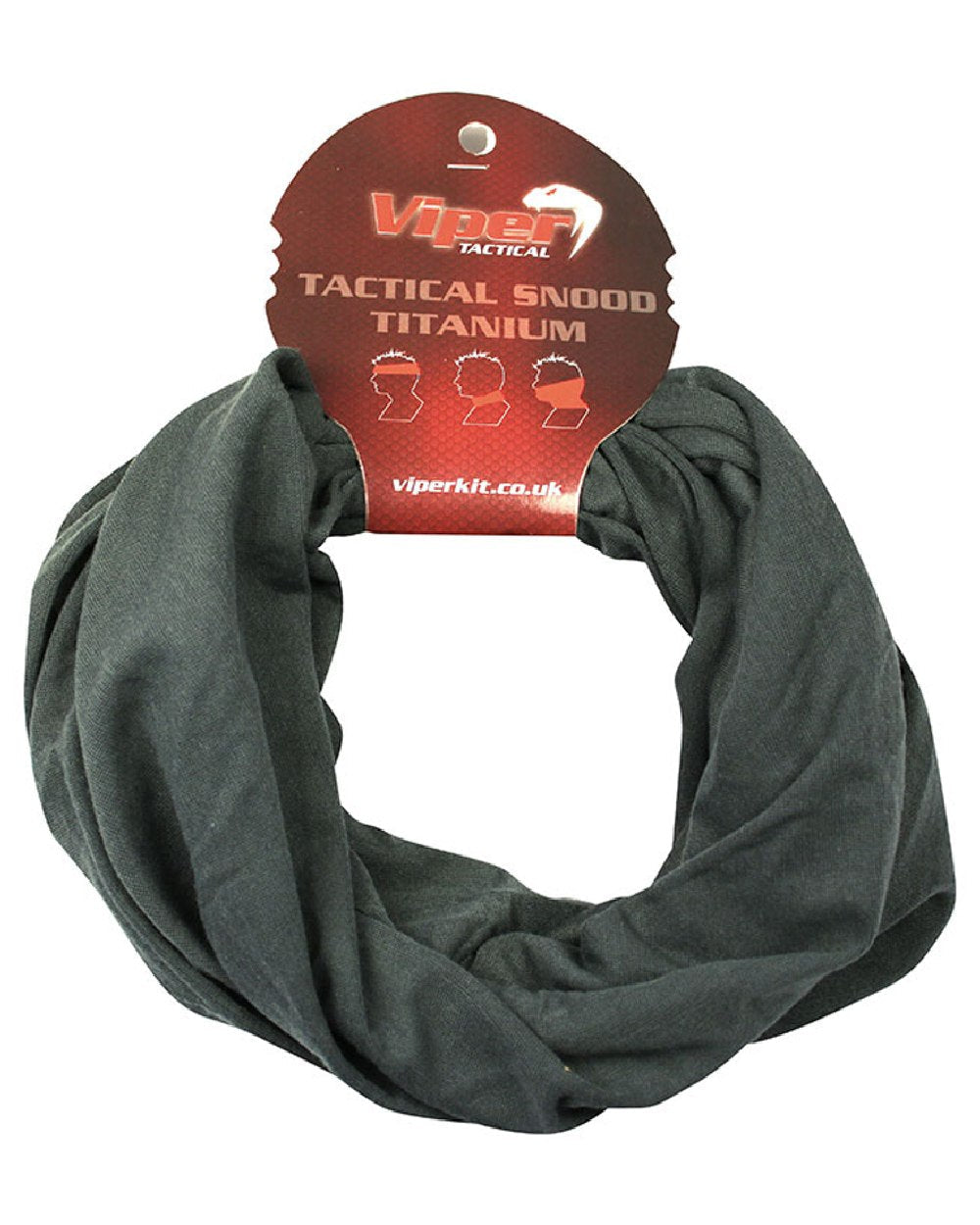 Titanium Coloured Viper Tactical Snood on white background #colour_titanium