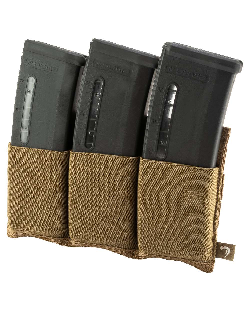Dark Coyote Coloured Viper Triple Rifle Mag Plate on white background #colour_dark-coyote