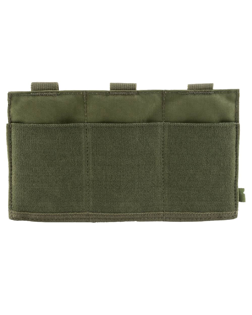 Green Coloured Viper Triple Rifle Mag Plate on white background #colour_green