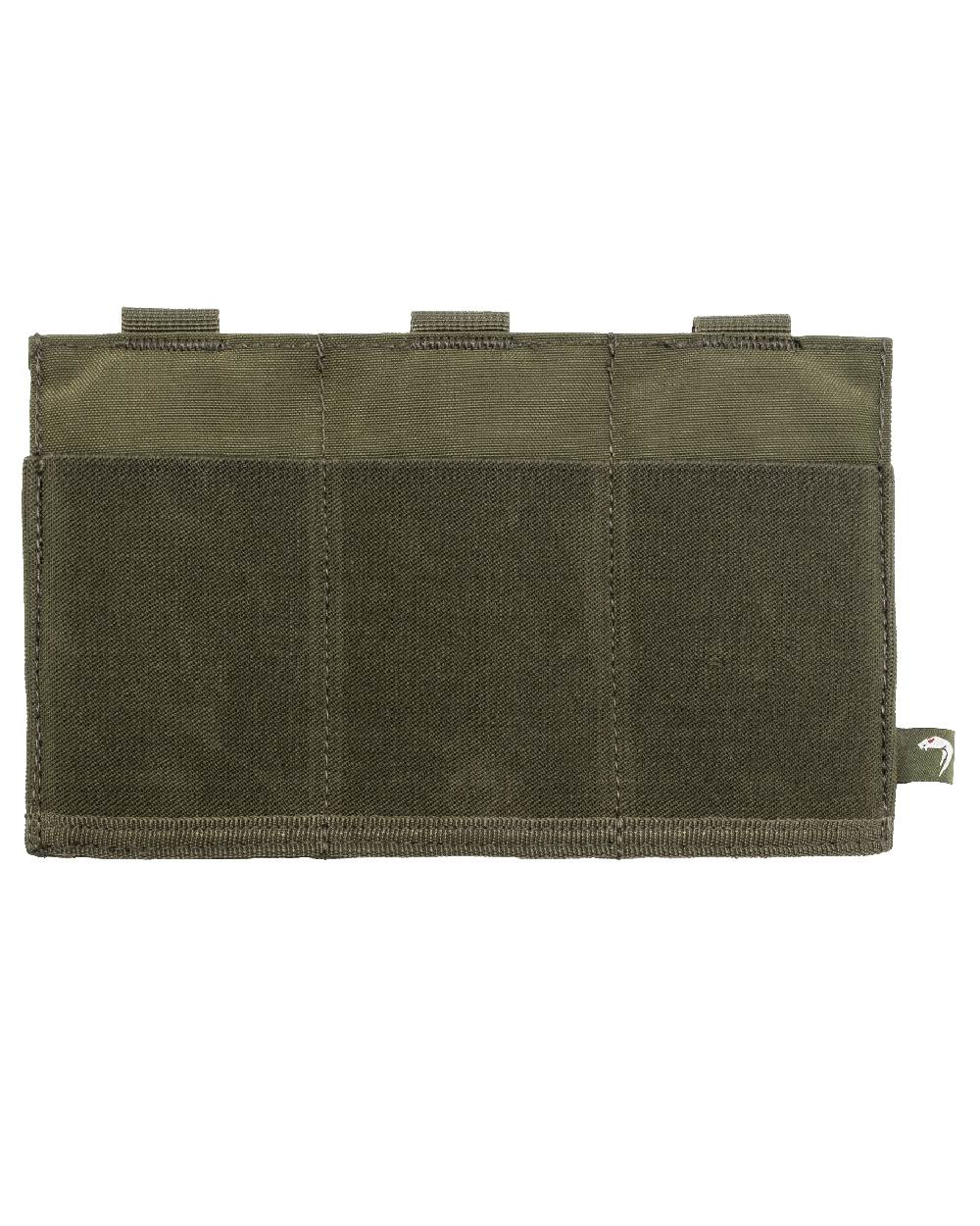 Green Coloured Viper Triple Rifle Mag Plate on white background #colour_green