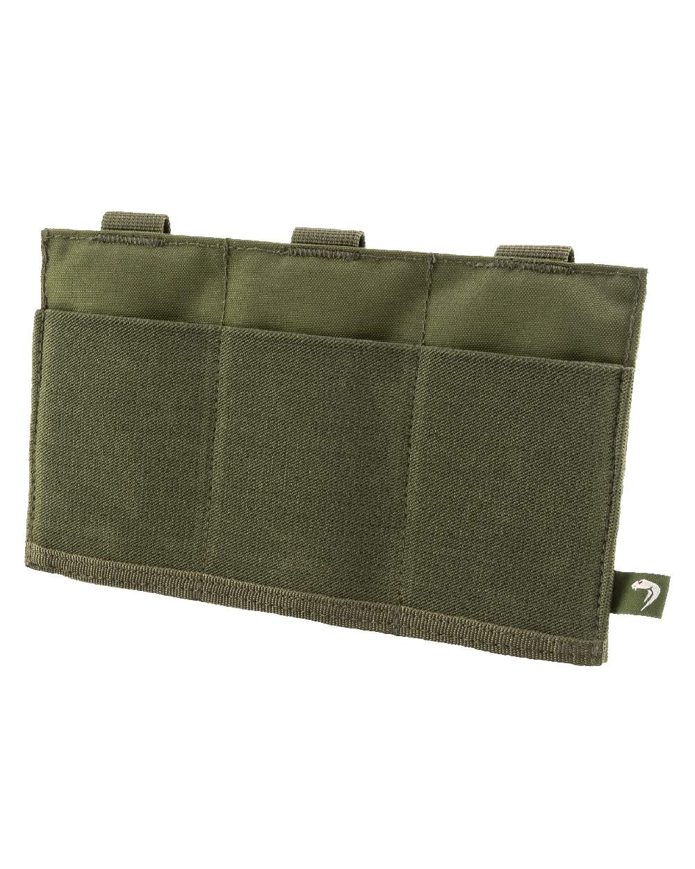 Green Coloured Viper Triple Rifle Mag Plate on white background #colour_green