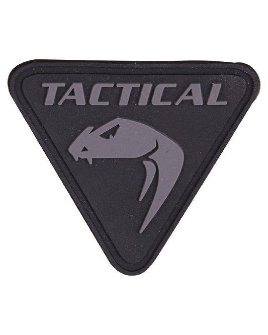 Black Coloured Viper Urban Rubber Patch on white background #colour_black