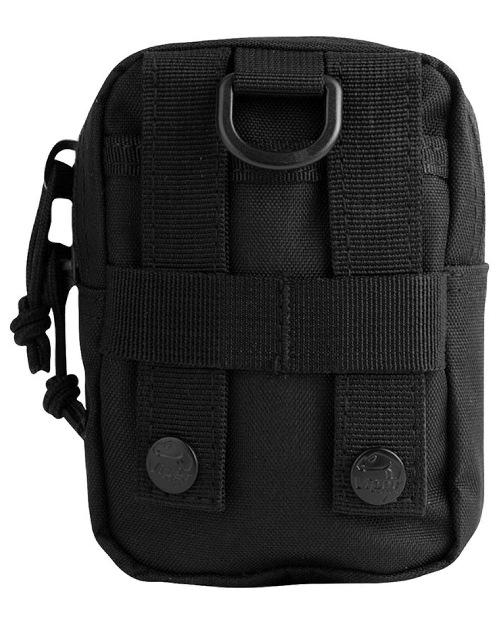 Black Coloured Viper V-Pouch on white background #colour_black