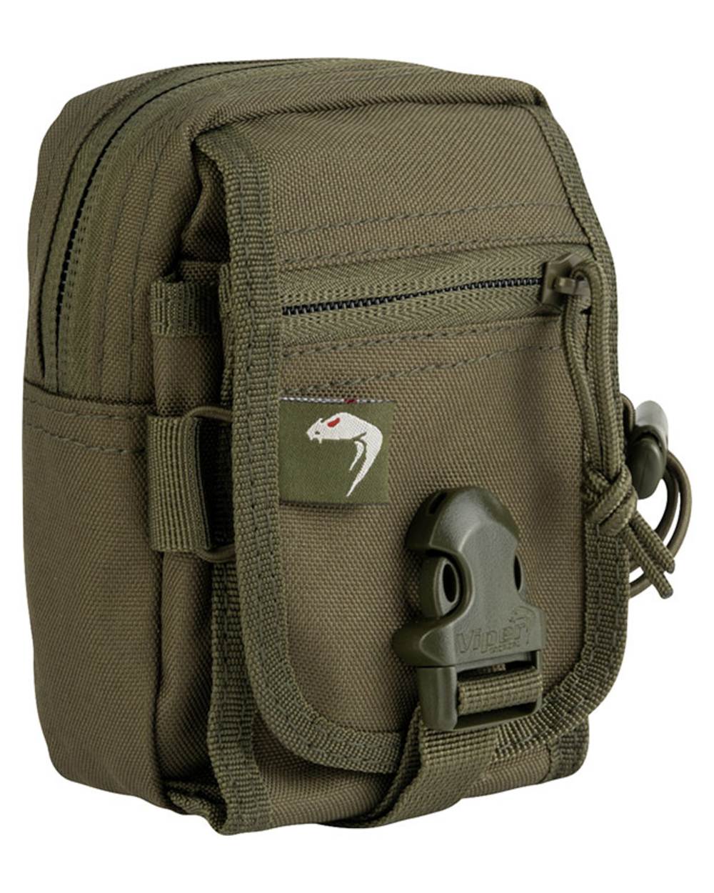 Green Coloured Viper V-Pouch on white background #colour_green