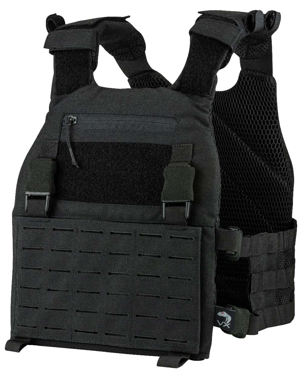 Black Coloured Viper VX Buckle Up Carrier Gen2 on white background #colour_black