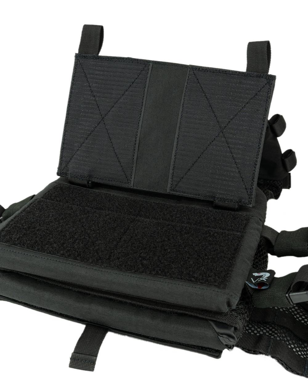 Black Coloured Viper VX Buckle Up Carrier Gen2 on white background #colour_black