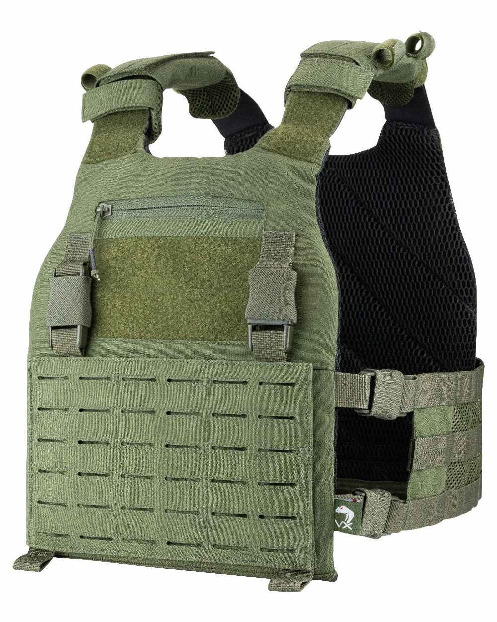 Green Coloured Viper VX Buckle Up Carrier Gen2 on white background #colour_green