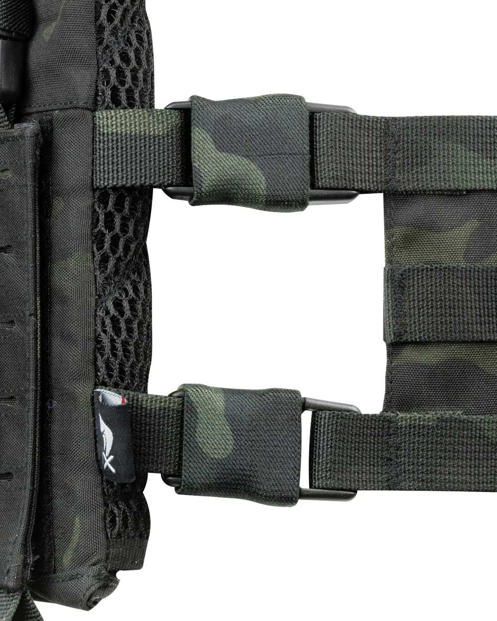 VCAM Black Coloured Viper VX Buckle Up Carrier Gen2 on white background #colour_vcam-black