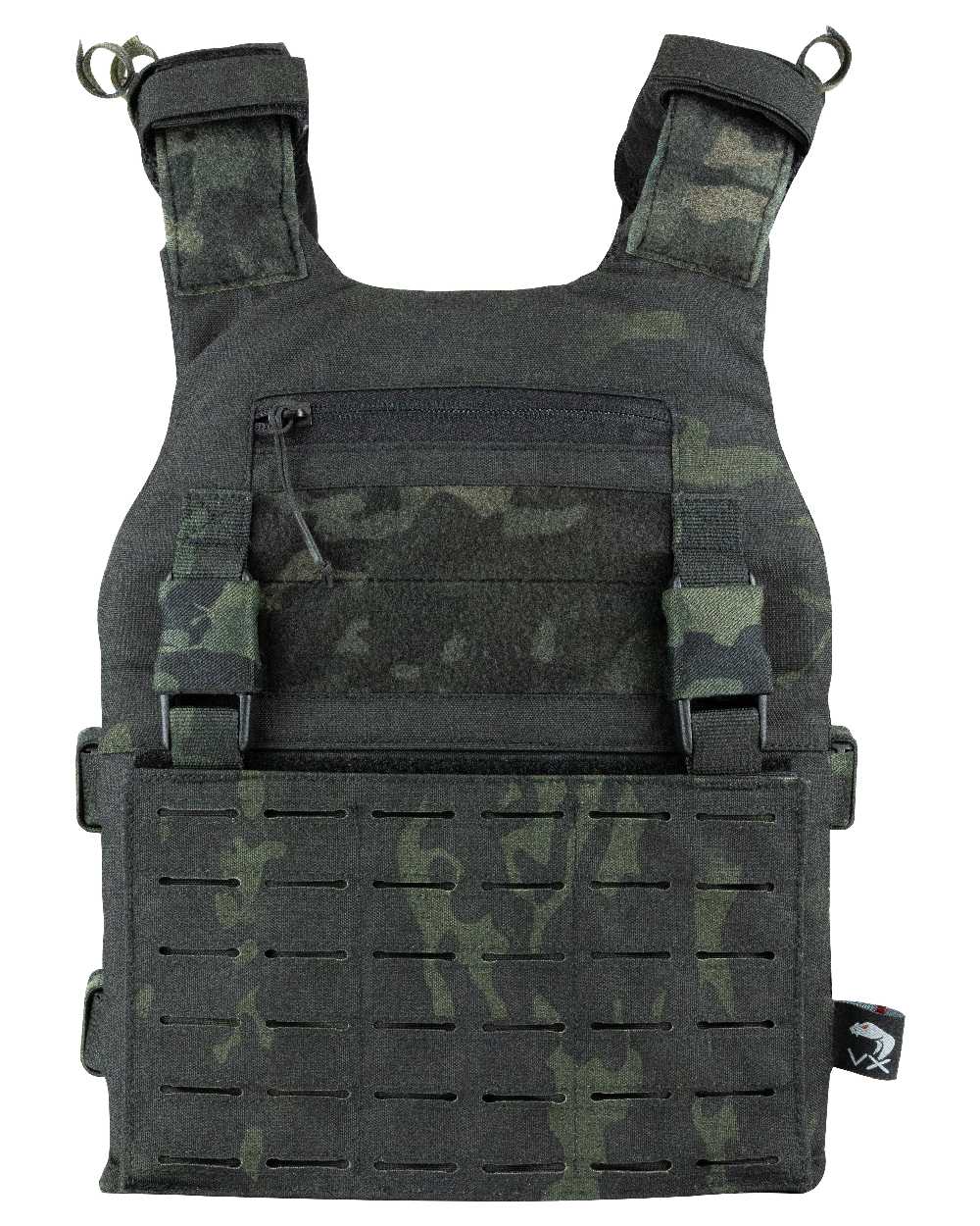 VCAM Black Coloured Viper VX Buckle Up Carrier Gen2 on white background #colour_vcam-black