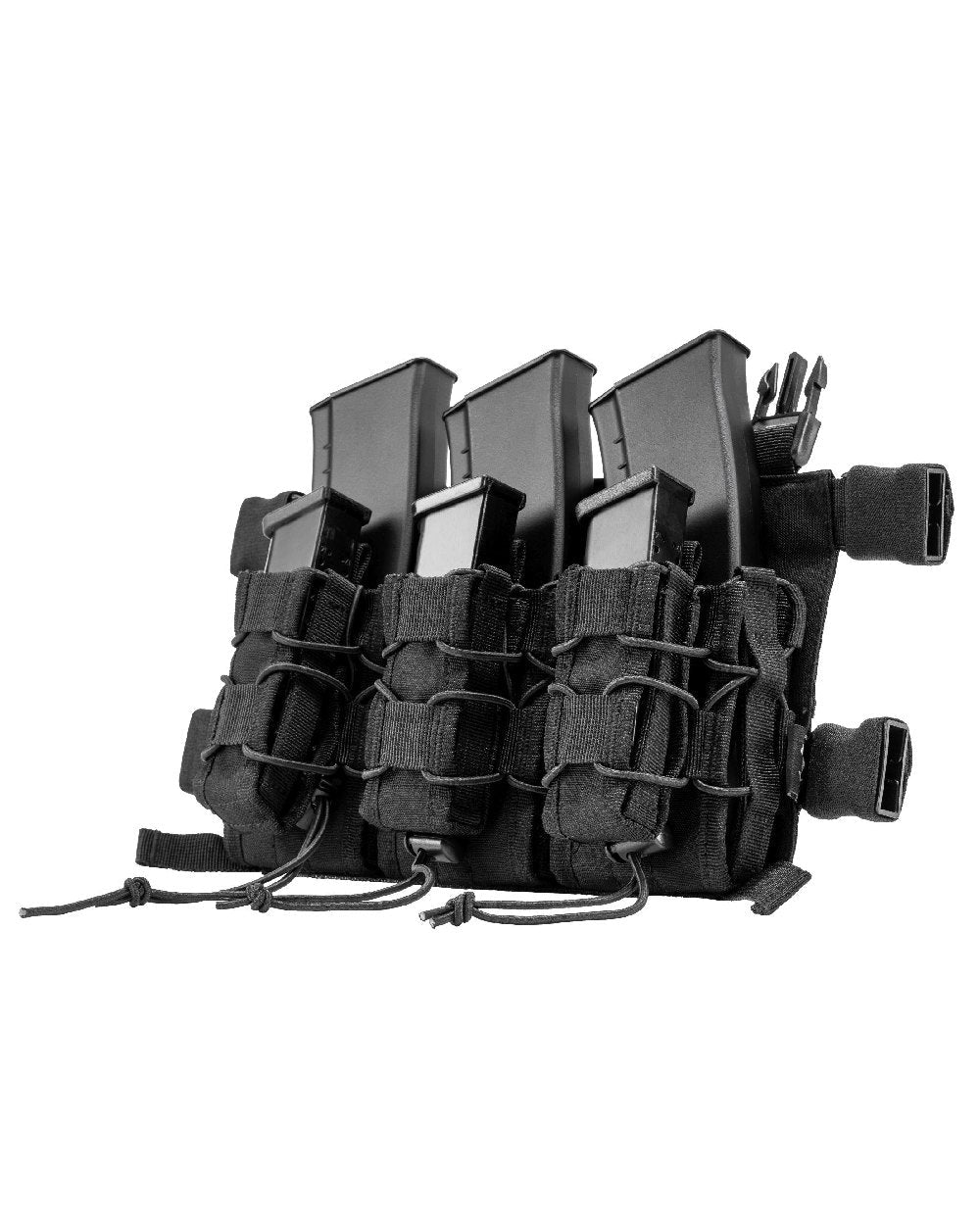 Black Coloured Viper VX Buckle Up Mag Rig on white background #colour_black