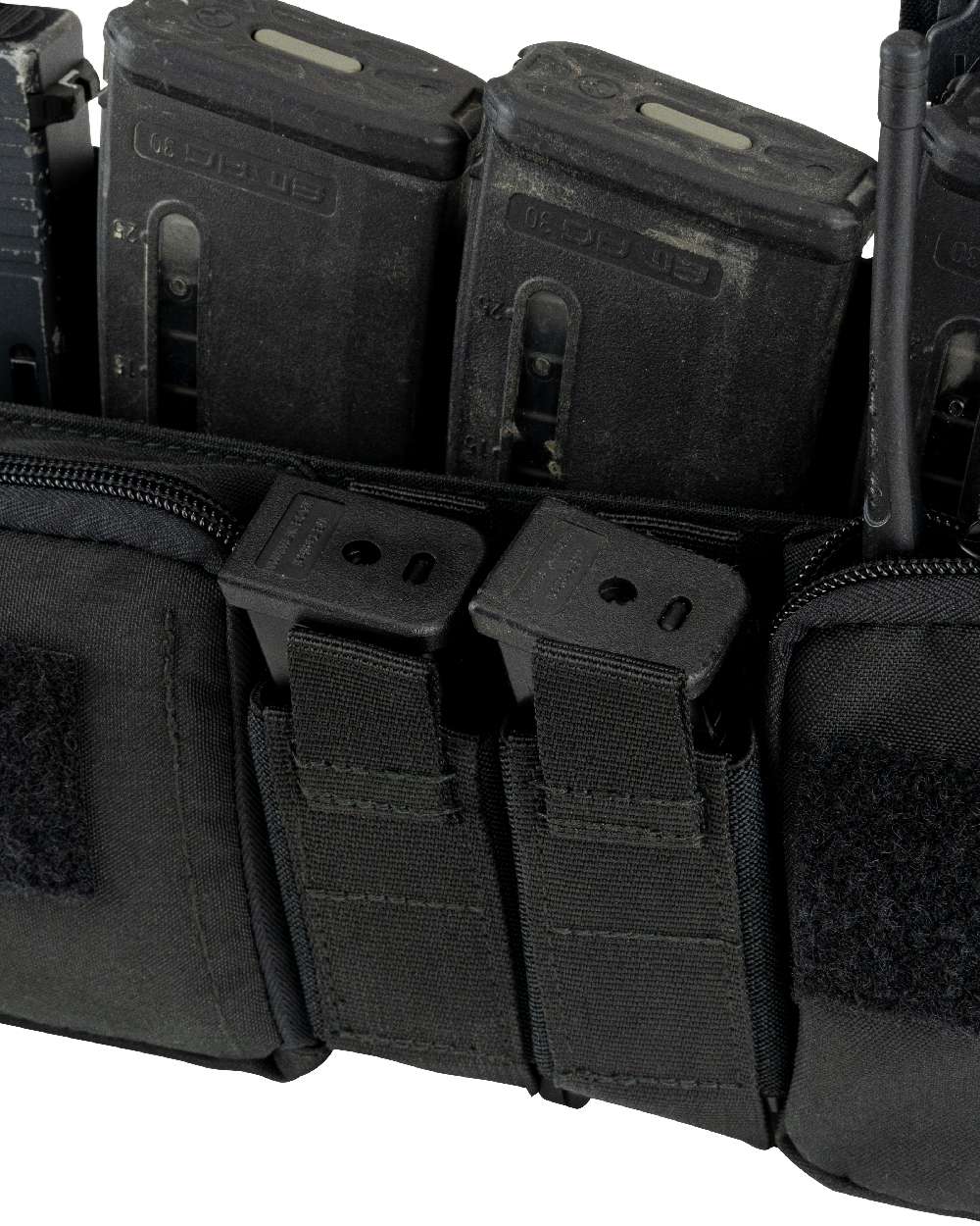 Black Coloured Viper VX Buckle Up Ready Rig on white background #colour_black
